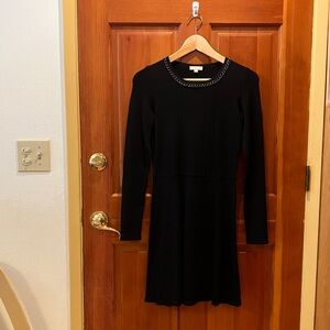 Shoshanna Black Long Sleeve Dress, Size P